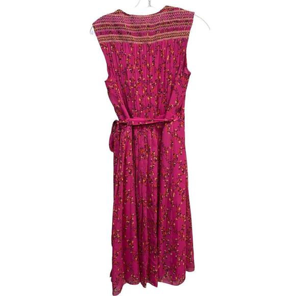 DVF Diane Von Furstenberg Bali Wrap Dress Pink Floral SZ 4 - Picture 4 of 6